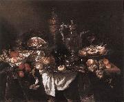 BEYEREN, Abraham van Banquet Still-Life gf oil on canvas